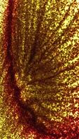 A close up of a red and yellow object video
