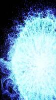 Abstract lighting, dust, particle and glare on a dark background video