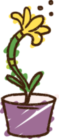a cartoon drawing of a flower png