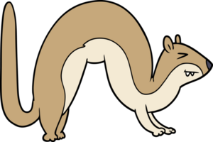 cartoon weasel drawing png