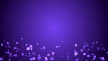 4k Abstract loop bokeh background with light particles on purple background. animated frames with light leakage effect for presentations and celebrations. Looping 3D animation video