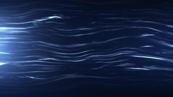 Abstract wave stripes on a blue background. Animation of soft curved lines. seamless loop. video