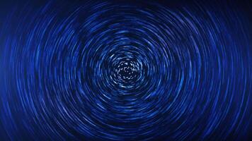 Abstract particles in the shape of a circle. Animation of a round high-tech spiral of luminous lines. Seamless loop. video
