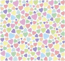 Hearts on a white background vector