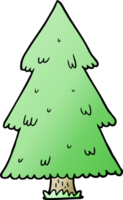cartoon christmas tree drawing png