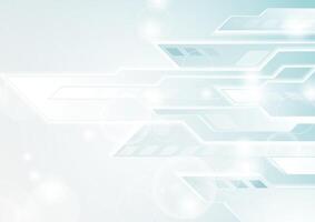 Blue white tech geometric minimal abstract background vector