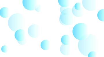 Blue white minimal circles abstract geometry background vector