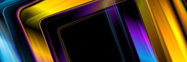 Colorful glossy smooth stripes abstract geometric background vector