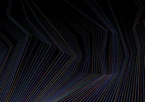 Colorful minimal lines abstract futuristic tech background vector