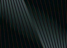 Dark blue striped abstract background with golden lines vector