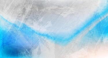 Blue and grey smooth wavy gradient abstract grunge background vector