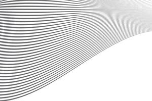simple abstract grey ash color horizontal creative geometric wavy line pattern white background vector
