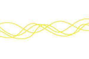 simple abstract yellow color creative geometric thin wavy line pattern vector