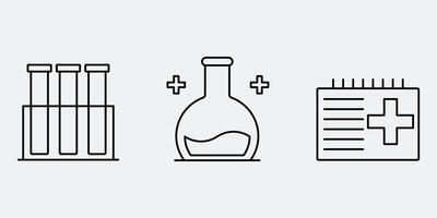 Lab values and concentrations icon vector
