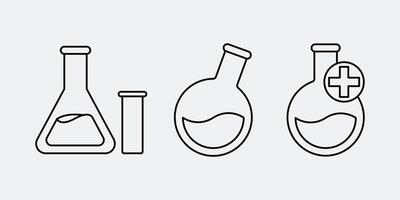Lab values and concentrations icon vector