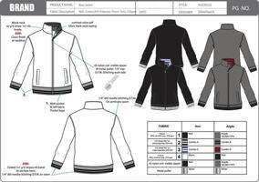 Tech Pack of Boys fleece Jacket vector