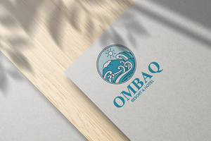 Logo Mockup on White Paper Premium psd