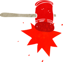cartoon hammer drawing png