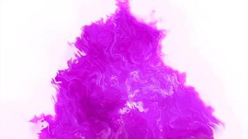 Light background with emerging blots of bright paint. Motion. Blue and purple gouache blob made in animation splashing in different directions. video