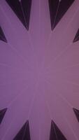 Animation with star pattern appearing in center. Design. Flashing star in kaleidoscopic pattern. Stylish star-shaped pattern video