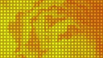 Background with bright blurred spots and dots. Motion. Background animation with dots and retro comic effect. Background for splash screen or overlay with dot comic effect video
