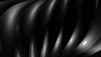 Moving stream of curved 3d lines. Design. 3D metal lines move in plexus. Illusion of tangle of lines in moving stream video