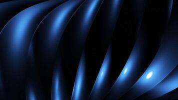 Moving stream of curved 3d lines. Design. 3D metal lines move in plexus. Illusion of tangle of lines in moving stream video