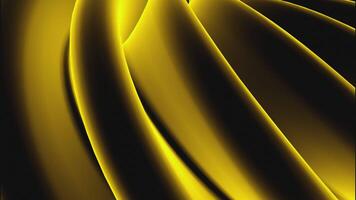 Yellow moving lines. Design. Small strips in abstraction with light that move in different directions at a low speed. video
