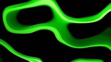 Pattern with moving energy lines. Design. Curved oval lines move and change in energetic pattern. Liquid lines of energy change in pattern on black background video