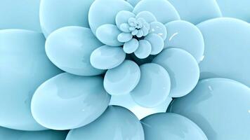 Rotating 3d spiral of round balls. Design. Abstract 3d spiral of moving stones. Spiral with different sizes of round shiny balls video