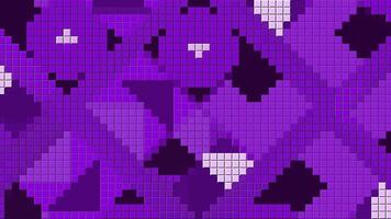 Colorful pixels pattern, concept of modern art. Motion. Geometric figures in many tiny squares. video