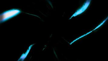 Walking light. Motion. Orange and blue light on a black background that is scattered on different sides in abstraction. video