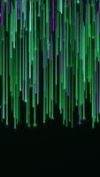 Colorful abstract stream of lines flowing on a black background. Motion. Narrow parallel slowly moving rays. video