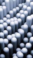 Wavy motion of vertical pillars background. Design. Long shapes looking like digital tentacles. video