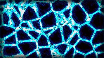 Grid of glowing moving lines. Design. Molecular grid with moving lines and pulses. Molecular dna network on black background video