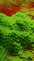Bright background. Design. Colored blots move in 3d format, creating a drawing. video