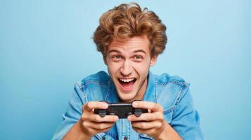 Man playing game photo
