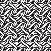 geometric waves seamless pattern background black and white vector