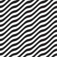 geometric waves seamless pattern background black and white vector