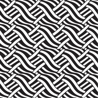 geometric waves seamless pattern background black and white