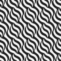 geometric waves seamless pattern background black and white vector