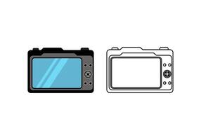 Digital Camera Design Illustration vector