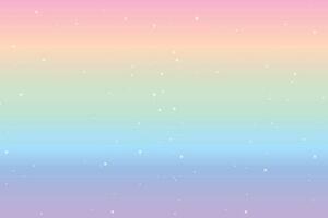 Holographic galaxy sparkly background. Cute universe banner in princess colors. Fantasy gradient backdrop. Hologram unicorn background with fairy sparkles and blurs. vector