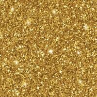 Glitter pattern with golden circles and shiny sparkles. Golden glitter texture. Amber particles color. Celebratory background. vector