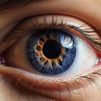 Close-up view of Hyper-Realistic Eye photo