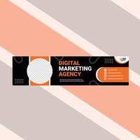 Creative LinkedIn Banner design template vector