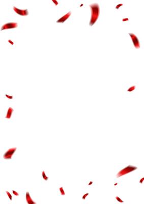 red confetti background that zig-zags falling for the celebration. festival decoration illustration