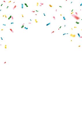 Colorful confetti background that zig-zags falling for the celebration. festival decoration illustration