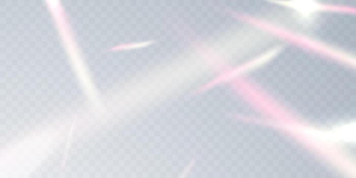 Multicolored light effect and zigzag ribbons falling from above on streamer, tinsel vector