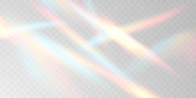 Multicolored light effect and zigzag ribbons falling from above on streamer, tinsel vector